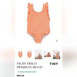Tiny Cottons Vichy Swimsuit (Baby)